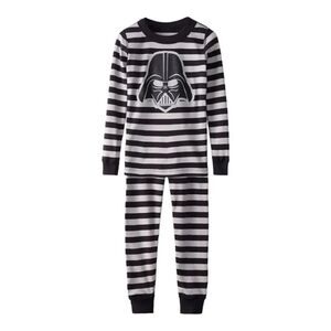 HANNA ANDERSSON Darth Vader Striped Long John Pajamas 8